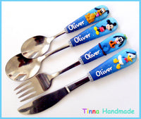 Set 4 tacâmuri personalizate Clubul lui Mickey Mouse - model II - Tinna Handmade