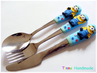 Set tacâmuri personalizate Minioni - fara nume - Tinna Handmade