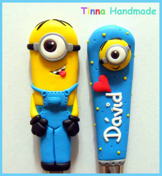 Set tacâmuri personalizate Minioni - Tinna Handmade