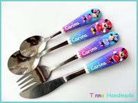 Set 4 tacâmuri personalizate Minnie Mouse II - Tinna Handmade