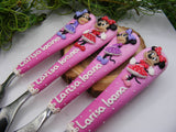 Set 4 tacâmuri personalizate Minnie Mouse II - Tinna Handmade