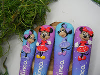 Set 4 tacâmuri personalizate Minnie Mouse II - Tinna Handmade