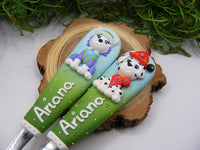 Set 2 tacâmuri personalizate Patrula cățelușilor | Paw Patrol - Tinna Handmade