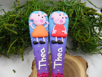 Set 2 tacâmuri personalizate Peppa Pig - Tinna Handmade