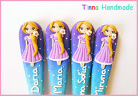 Set tacâmuri personalizate Prințese - Rapunzel - Tinna Handmade