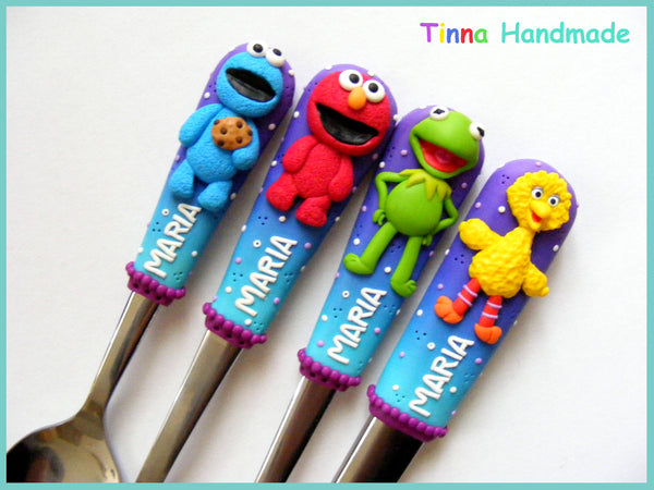 Set tacâmuri personalizate "Păpușile Muppets" - Tinna Handmade