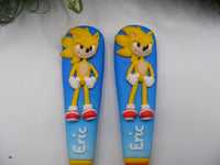 Set tacâmuri personalizate Sonic și prietenii lui - Tinna Handmade