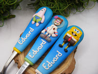 Set tacâmuri personalizate Spongebob Pantaloni Pătrați
