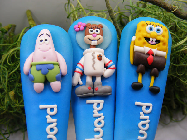 Set tacâmuri personalizate Spongebob Pantaloni Pătrați - Tinna Handmade