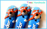 Set tacâmuri personalizate "Avion" - Tinna Handmade