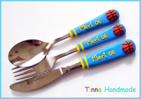 Set 3 tacâmuri personalizate "Baschet" - Tinna Handmade