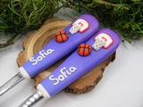 Set cană/tacâmuri personalizate "Baschet" - Tinna Handmade