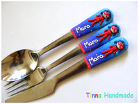 Set tacâmuri personalizate "Buburuză" - Tinna Handmade